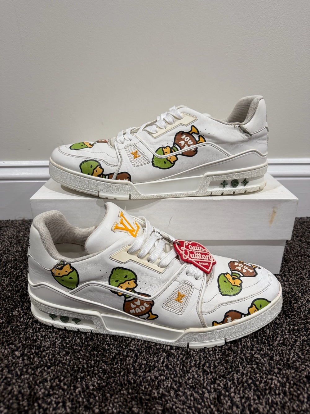 Louis Vuitton x Nigo Human Made Duck FW21 LV Trainers Shoes